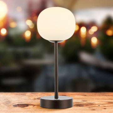 Natalia 12.25" Modern Minimalist Iron Rechargeable Integrated LED Table Lamp - JONATHAN Y